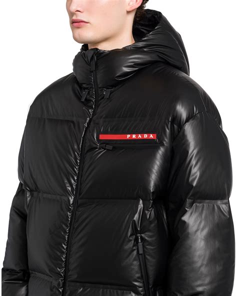 prada coat mens|prada nylon jacket men's.